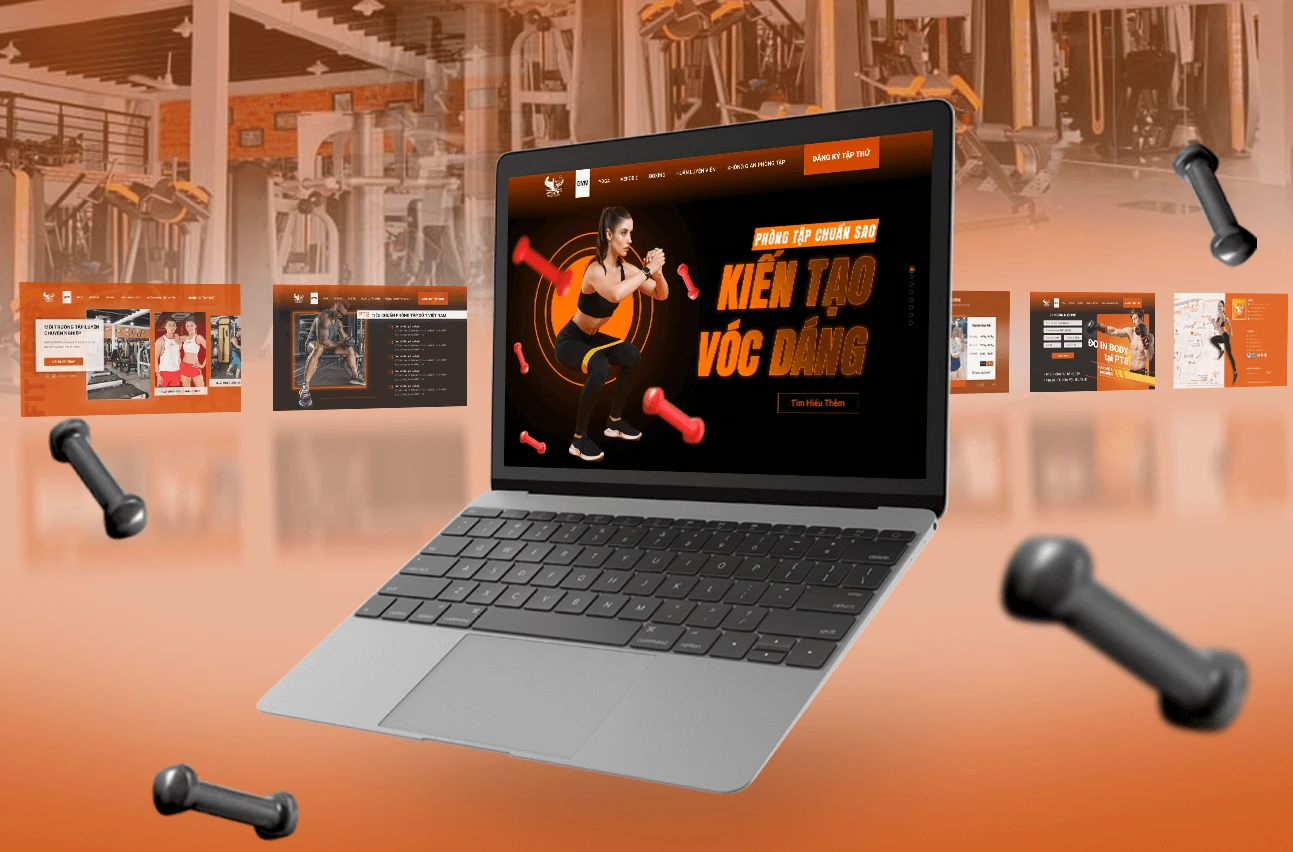 SECTION-STYLE WEBSITE DESIGN FOR MODERN GYM